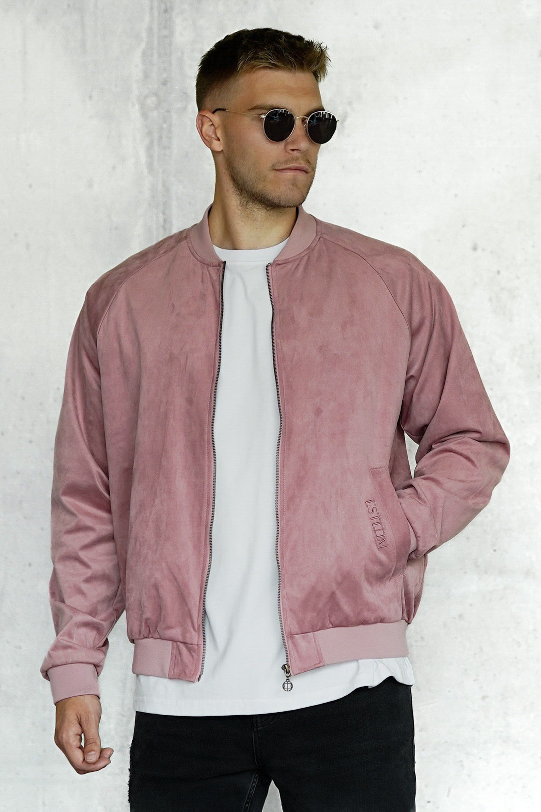 Berry Suede Jacket - Main Image