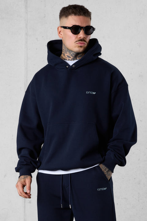 DARKSAPPHIRE ESSENTIAL OVERSIZED HOODIE