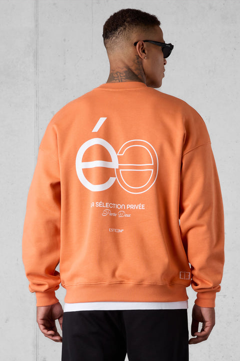 DUSTYORANGE OPPOSÉ OVERSIZED SWEATER