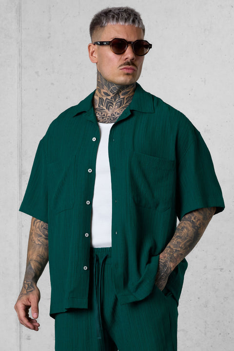 DARKGREEN STRIPED SHIRT