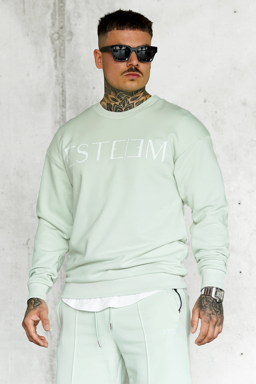 Frostedmint Lettering Sweater ESTEEM Clothing