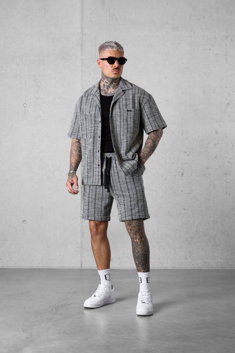 GREY STRIPED JACQUARD SHIRT