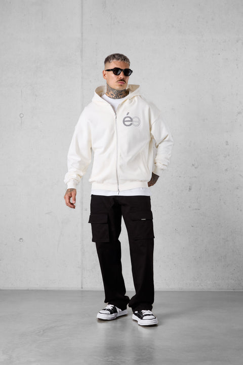 OFFWHITE SP APPLIQUÉ OVERSIZED ZIP HOODIE