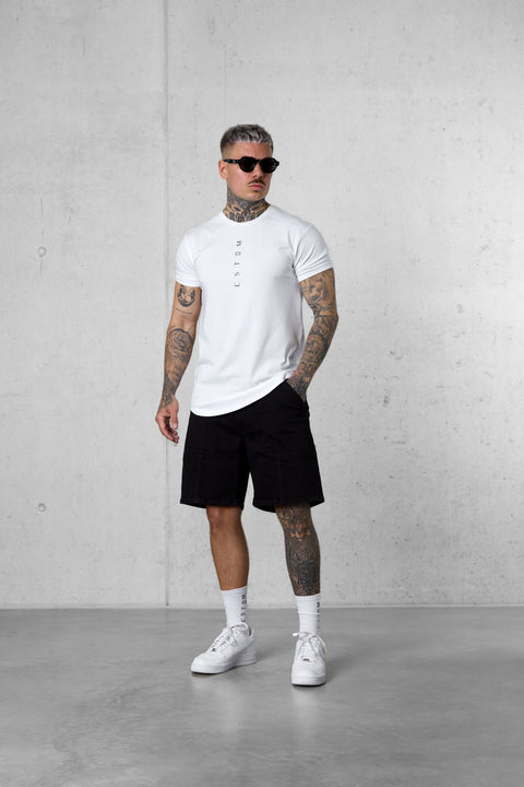 WHITE VERTICAL TEE