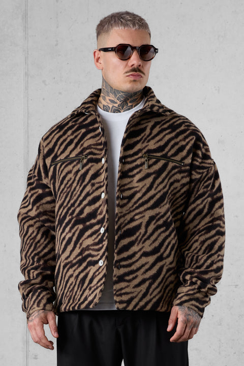 ZEBRA FLANNEL OVERSHIRT