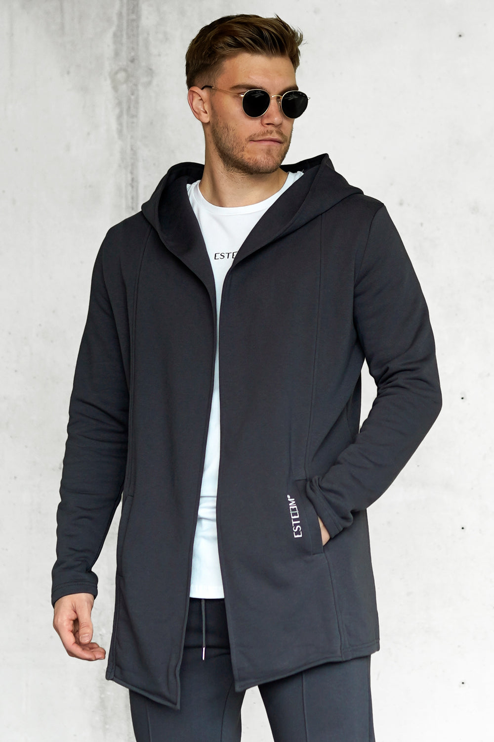 ANTHRACITE DISCREET CARDIGAN