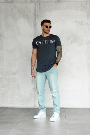 ANTHRACITE LETTERING TEE