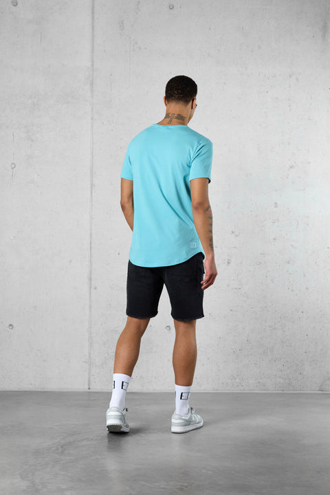 AQUA STRIPE TEE