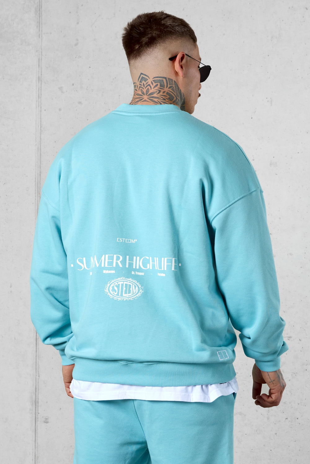 AQUA SUMMER HIGHLIFE OVERSIZED SWEATER