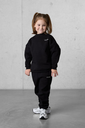 BLACK DISCREET OVERSIZED SET