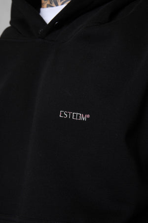 BLACK ESSENTIAL OVERSIZED HOODIE 2.0