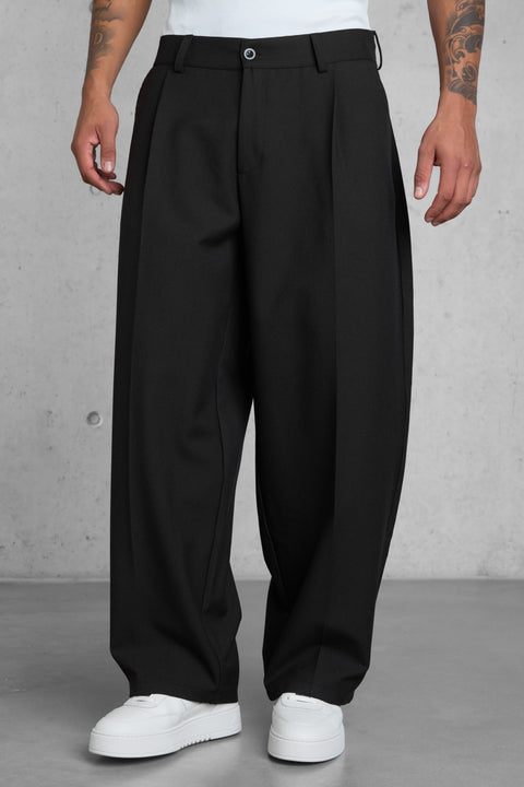 BROWN BARREL PANTS