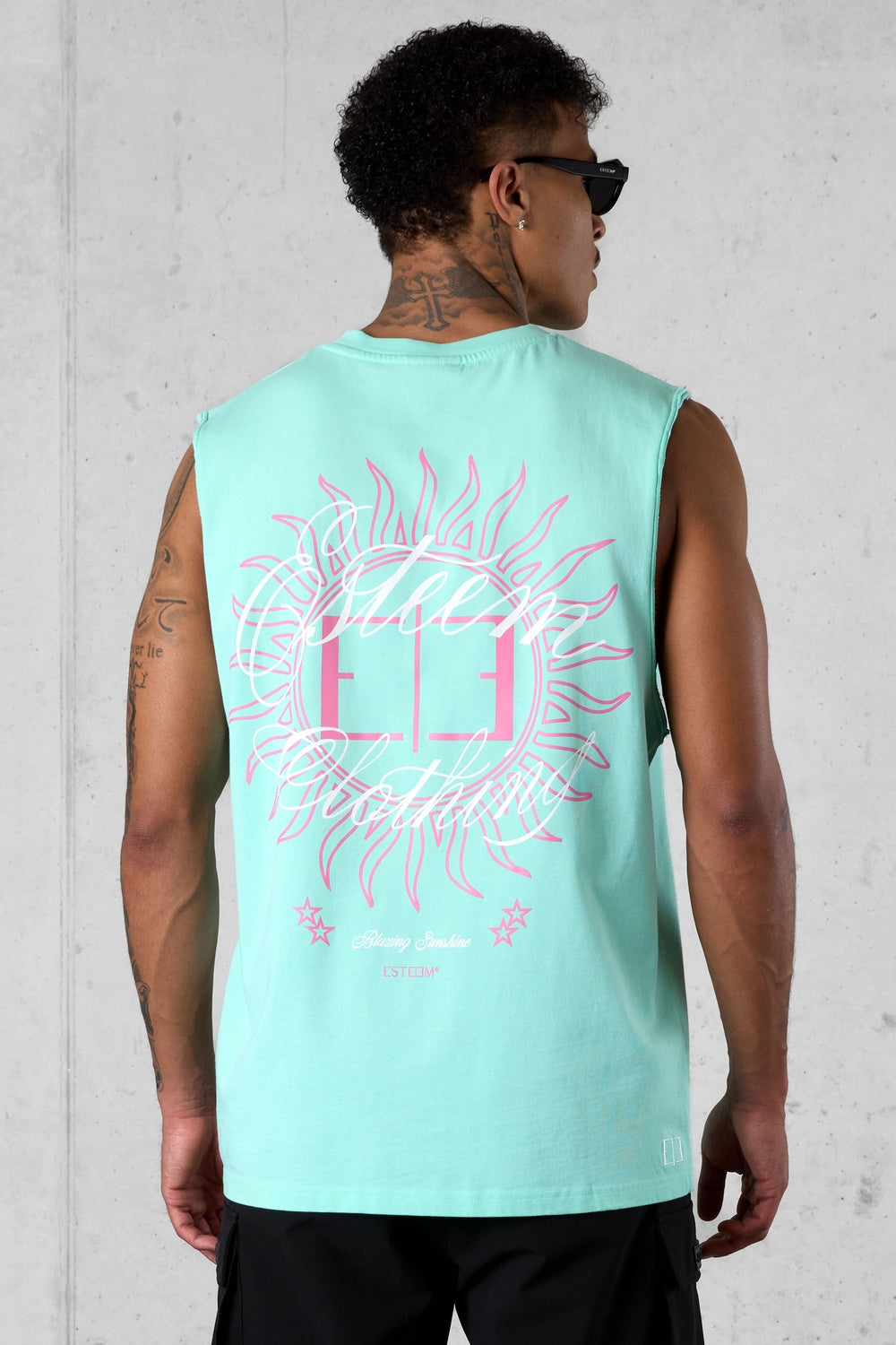 BEACHGREEN BLAZING SUNSHINE OVERSIZED TANK TEE