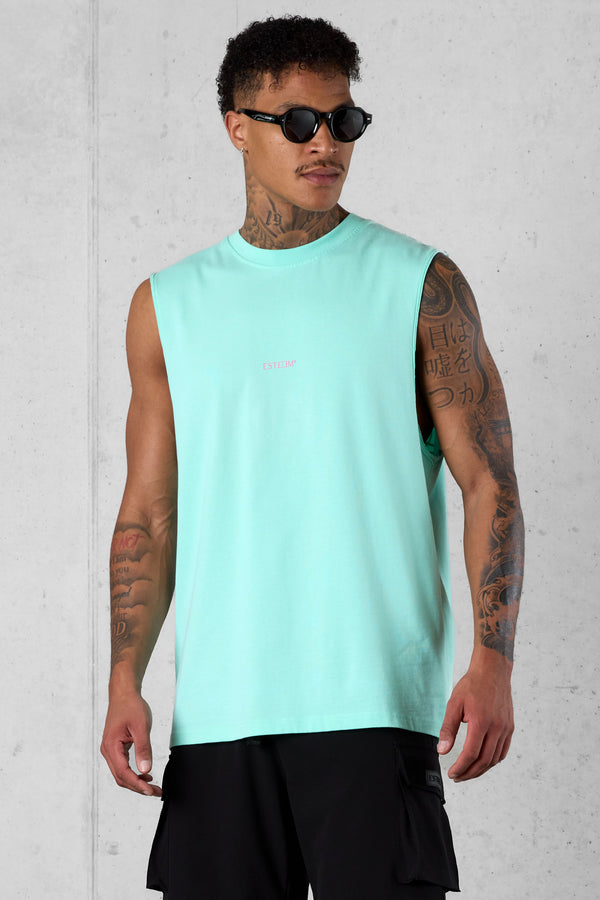 BEACHGREEN BLAZING SUNSHINE OVERSIZED TANK TEE