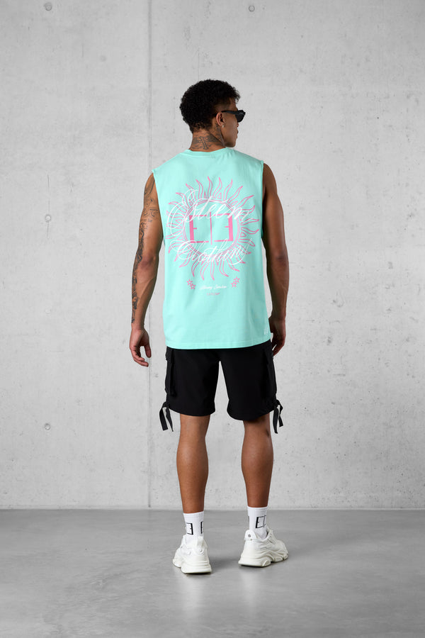 BEACHGREEN BLAZING SUNSHINE OVERSIZED TANK TEE