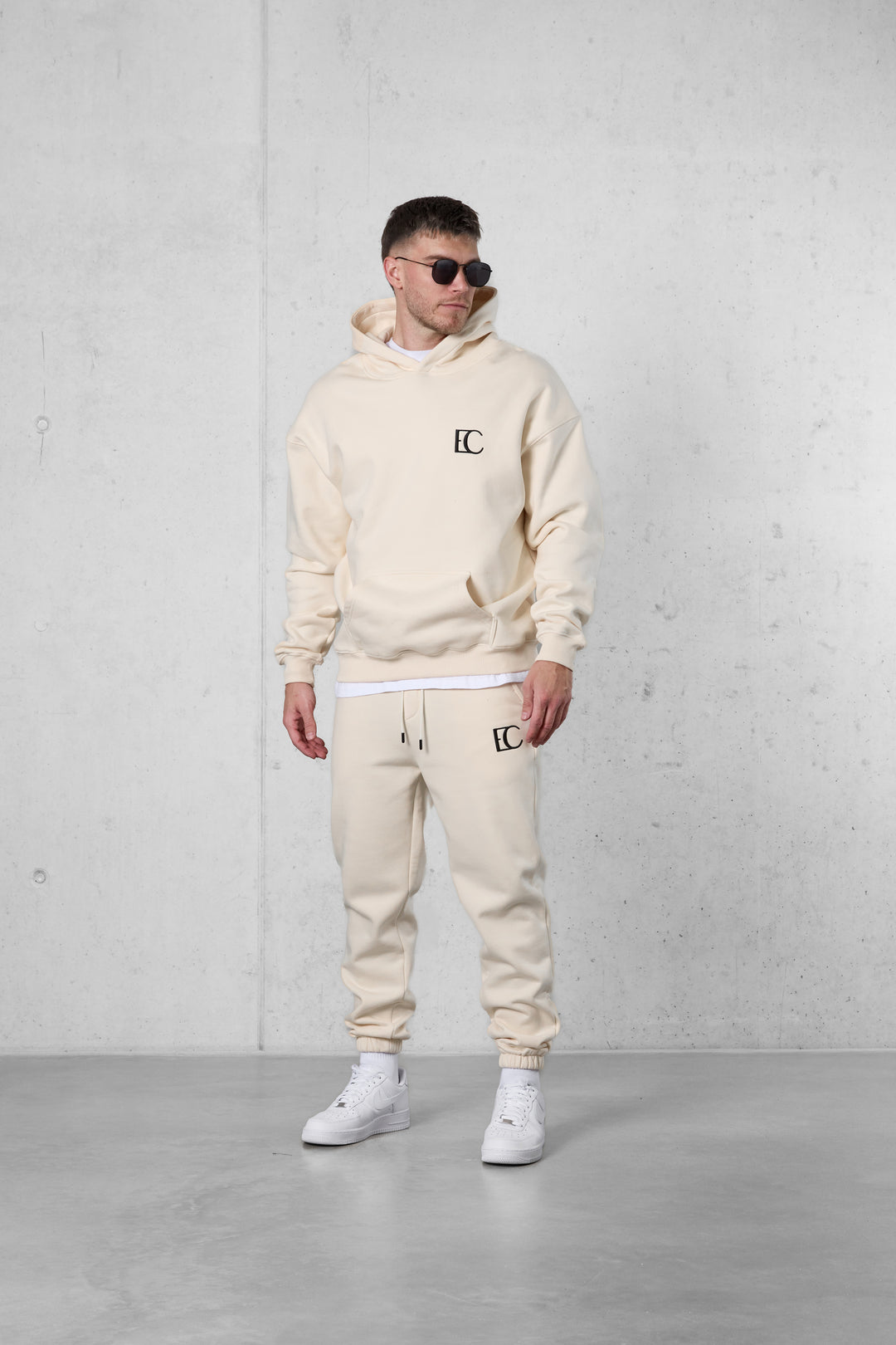 BEIGE EC LOGO JOGGER