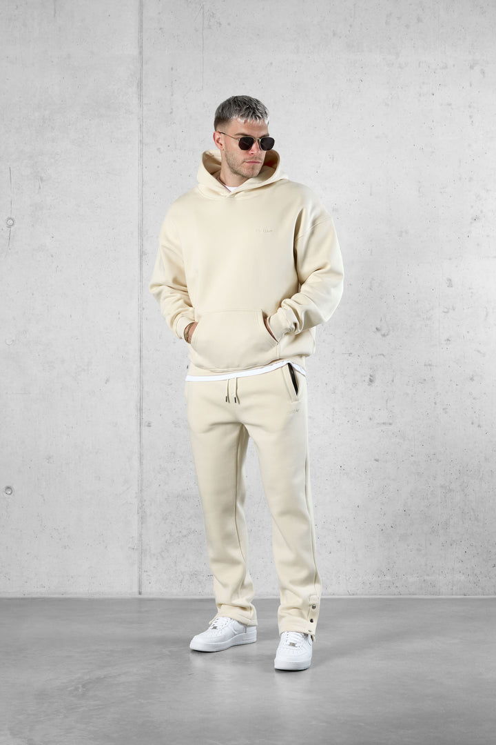 BEIGE ESSENTIAL OVERSIZED HOODIE