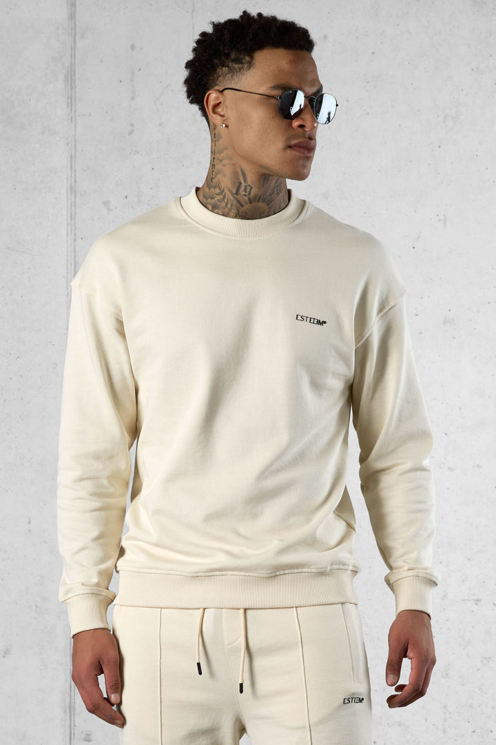 BEIGE ESSENTIAL SWEATER