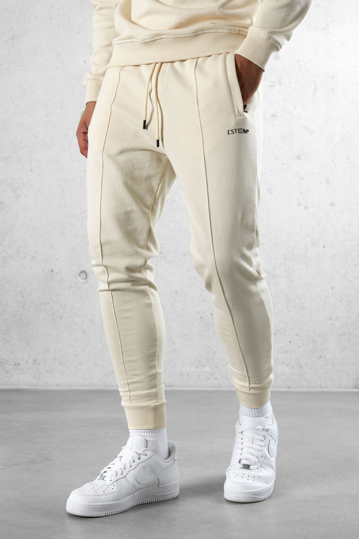 BEIGE ESSENTIAL SWEATPANTS