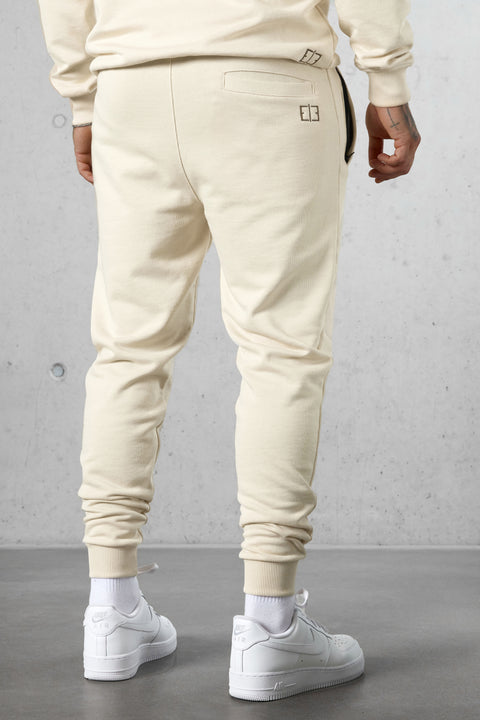 BEIGE BASIC SWEATPANTS