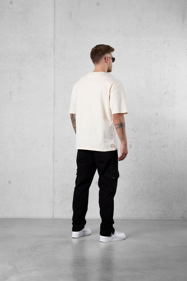 BEIGE ESTM OVERSIZED TEE