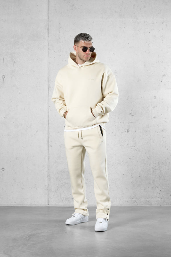 BEIGE ESSENTIAL OVERSIZED HOODIE