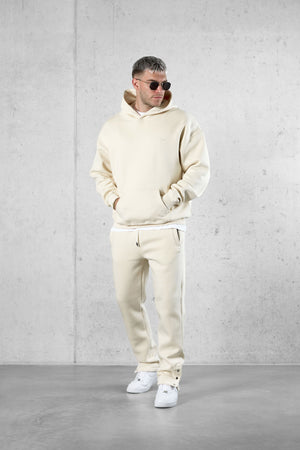 BEIGE ESSENTIAL OVERSIZED HOODIE