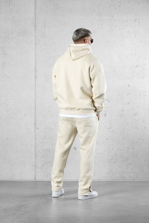 BEIGE ESSENTIAL OVERSIZED HOODIE