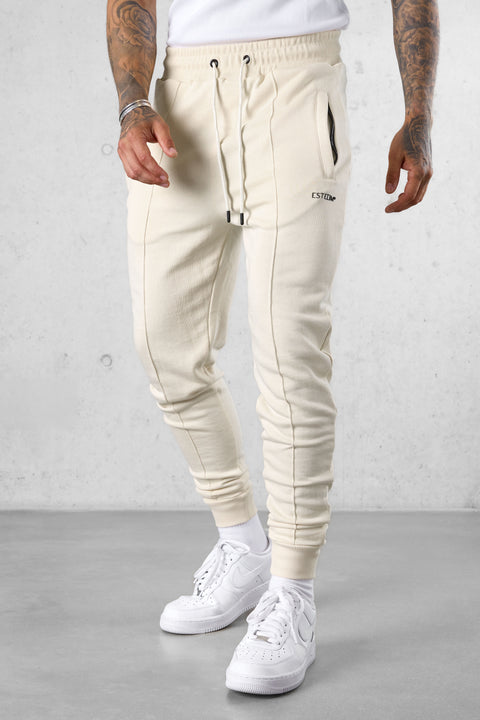 BEIGE ESSENTIAL SWEATPANTS