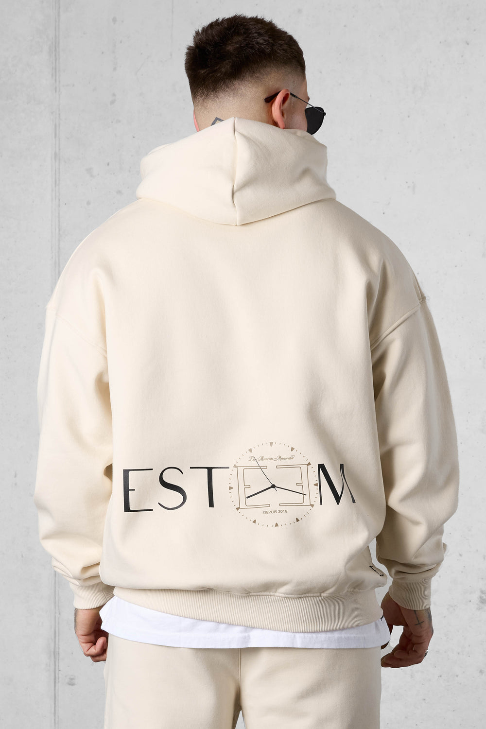 BEIGE LES MOMENTS MÉMORABLE OVERSIZED HOODIE