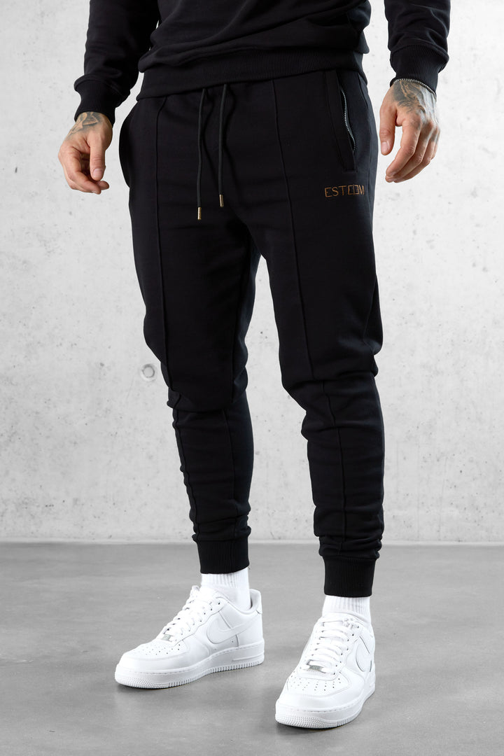 BLACK DARKGOLD BASIC SWEATPANTS