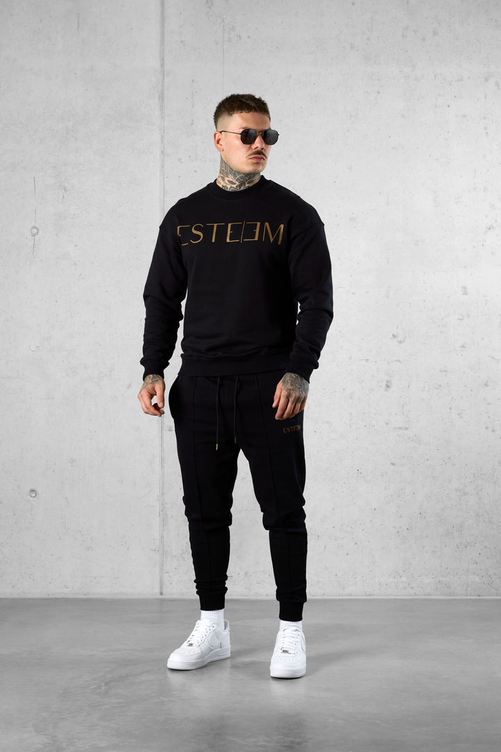 BLACK DARKGOLD BASIC SWEATPANTS