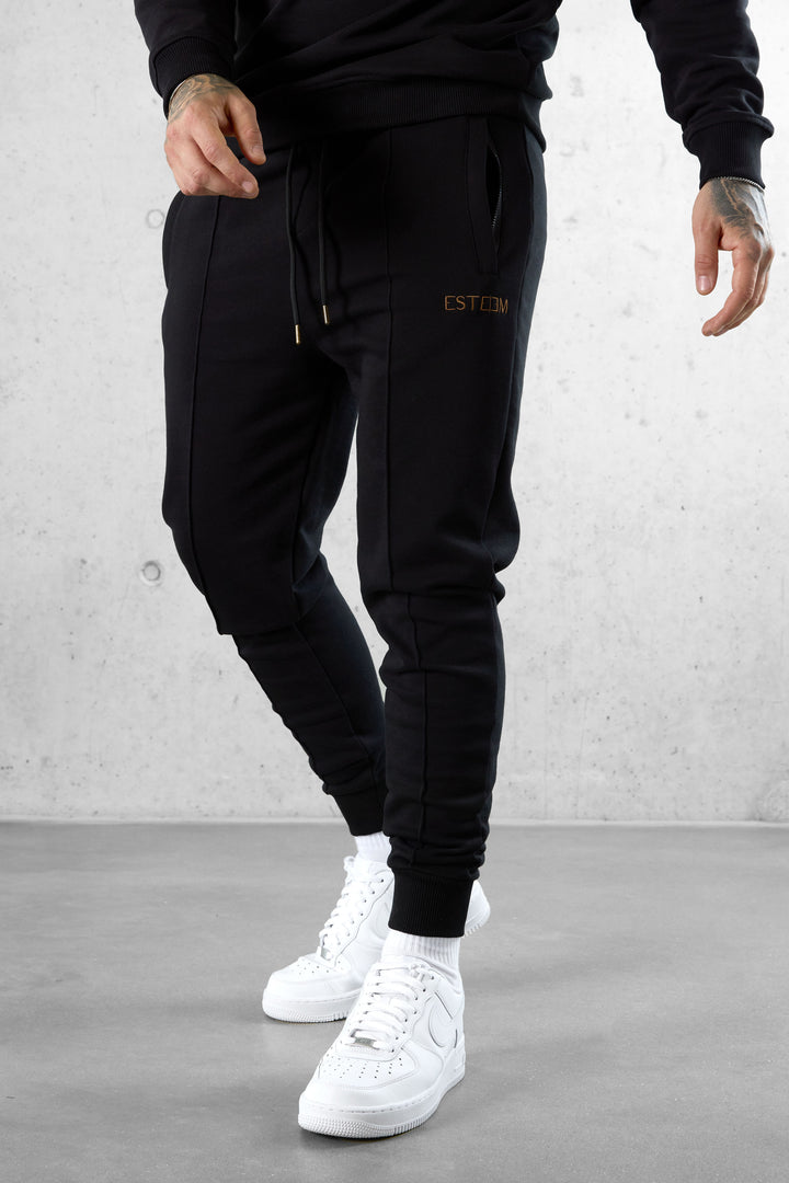 BLACK DARKGOLD BASIC SWEATPANTS