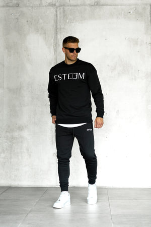 BLACK LETTERING SWEATER