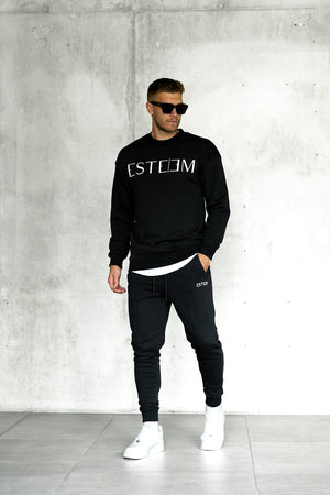 BLACK LETTERING SWEATER