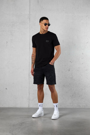 BLACK LOOP LOGO TEE
