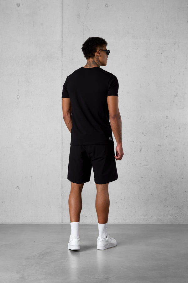 BLACK MARBELLA LOGO TEE