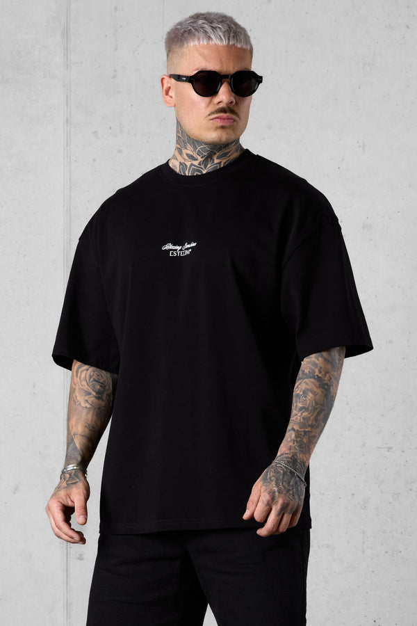 BLACK PALM OVERSIZED TEE 4.0