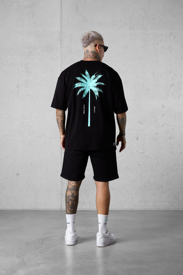 BLACK PALM OVERSIZED TEE 4.0