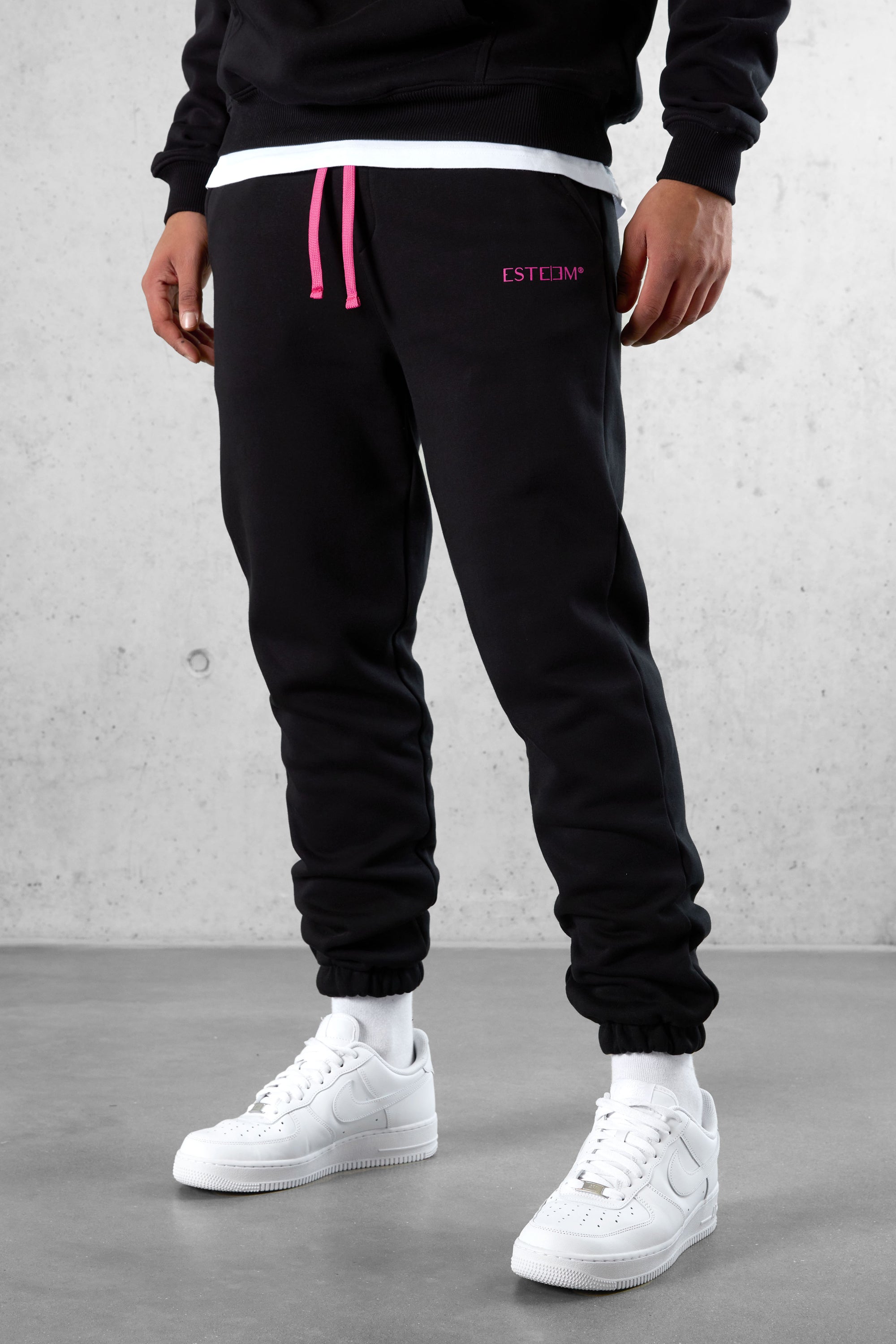 Black and pink joggers online