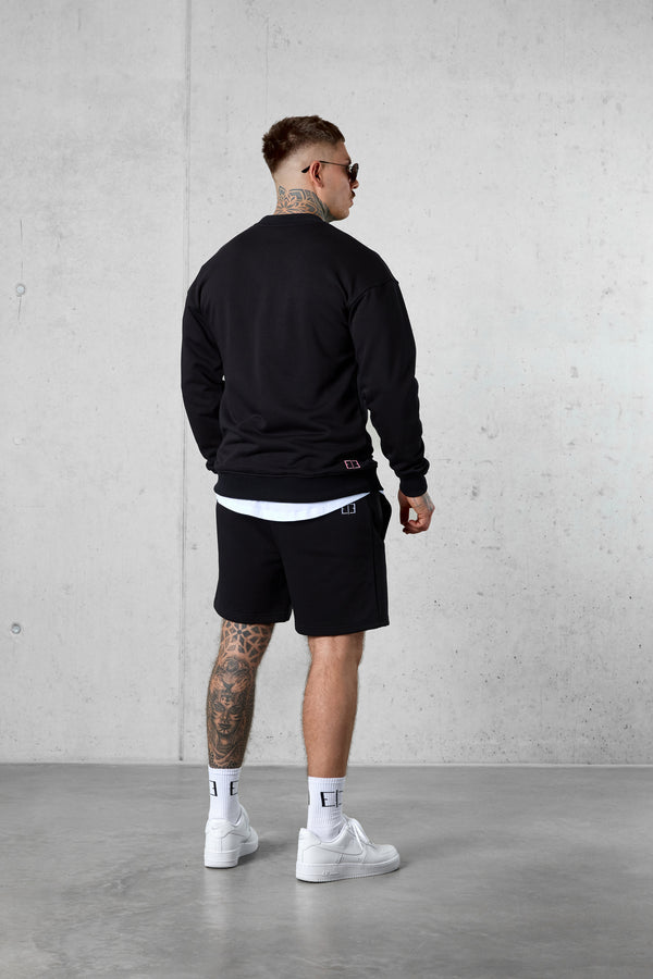 BLACK PINK LETTERING SWEATER