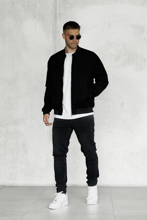 BLACK SUEDE JACKET