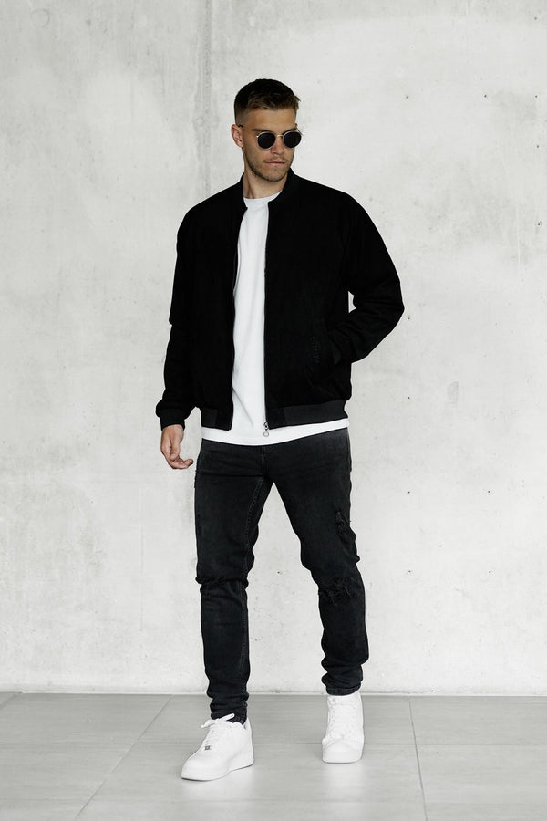 BLACK SUEDE JACKET