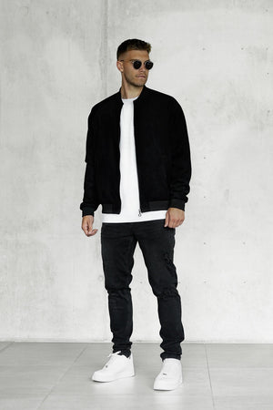 BLACK SUEDE JACKET