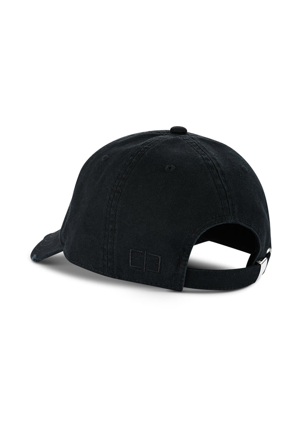 BLACK DESTROYED BASECAP