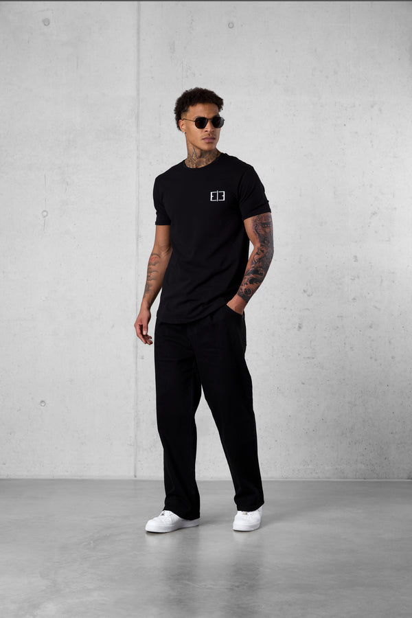 BLACK LOGO TEE