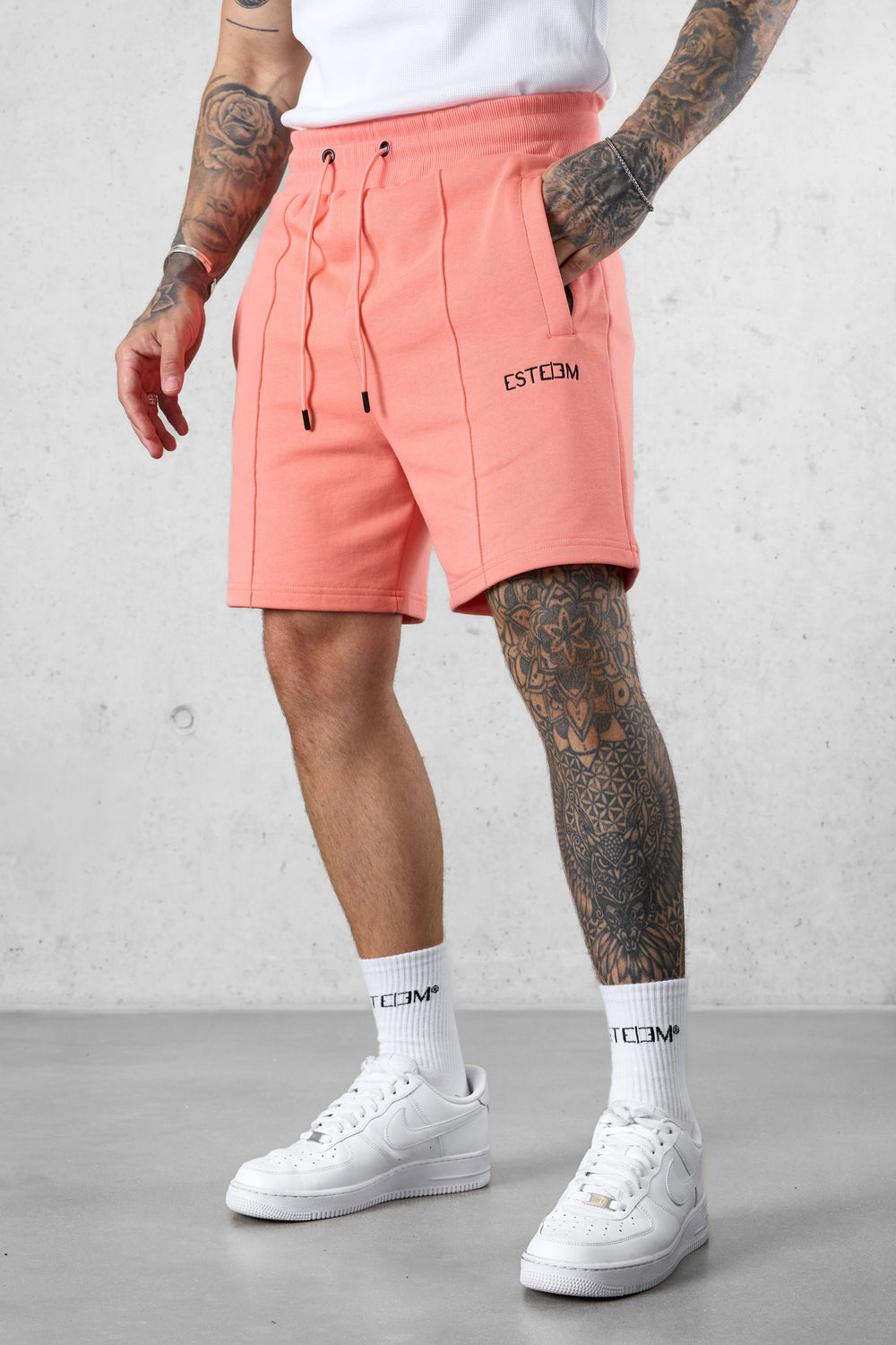 BURNTCORAL BASIC SWEATSHORTS