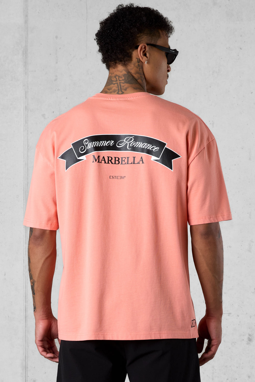 BURNTCORAL SUMMER ROMANCE OVERSIZED TEE