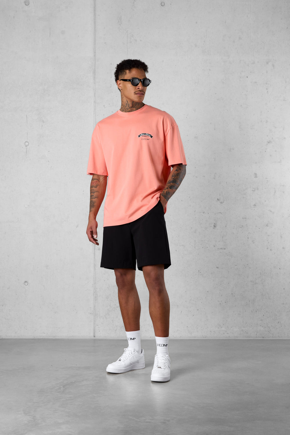 BURNTCORAL SUMMER ROMANCE OVERSIZED TEE