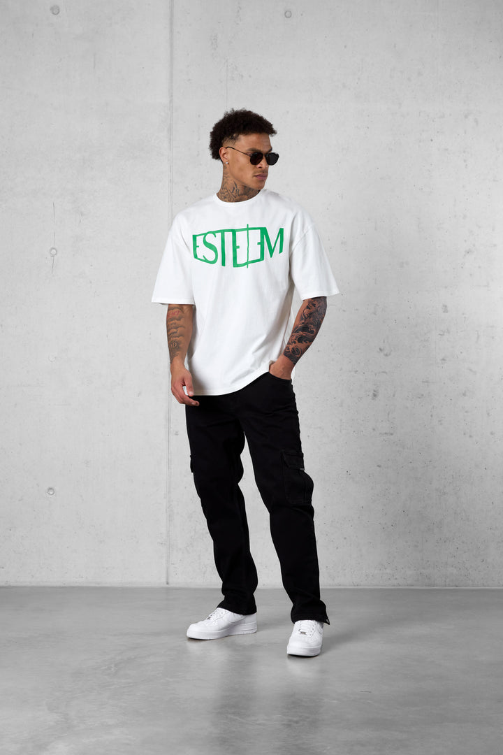 COCONUT GREEN ARC OVERSIZED TEE